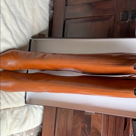 Giuseppe Zanotti Design Tall Cognac Leather Boots - Picture 2 of 8